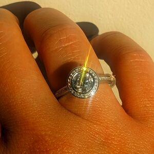 14kt white gold Noam Carver engagement ring